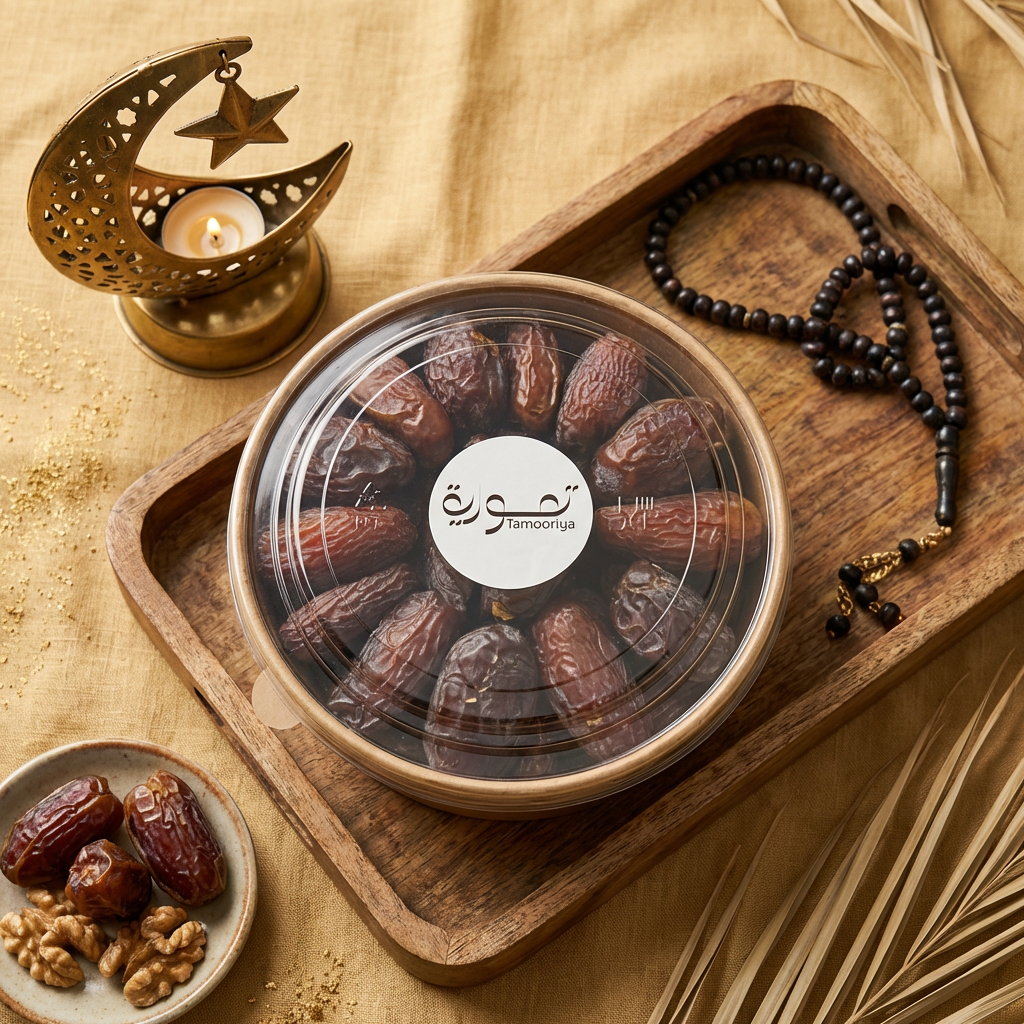 Saudi Medjool Gifting Bowl 950 Grams  – Premium Large Soft Dates | Tamooriya UAE
